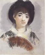 Edouard Manet Portrait de La comtesse Albazzo (mk40) oil painting